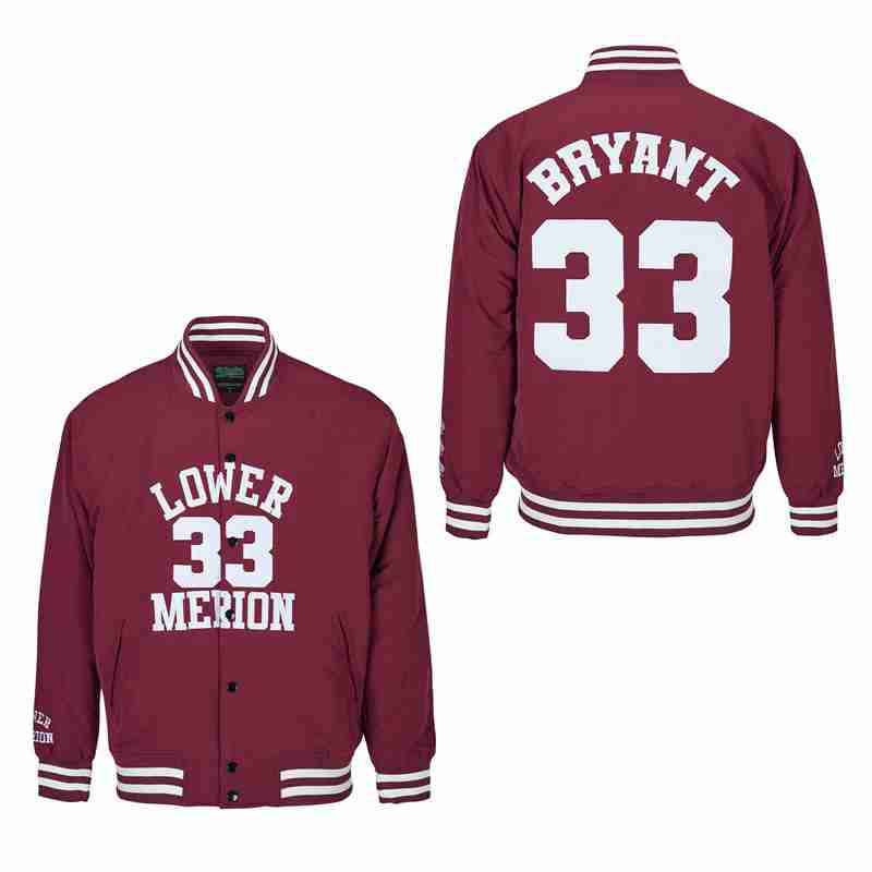 #33 KOBE BRYANT LOWER MERION SATIN JACKET1 MCDONALDS ALL AME 6 #33 KOBE BRYANT LOWER MERION SATIN JACKET1 MCDONALDS ALL AME 6