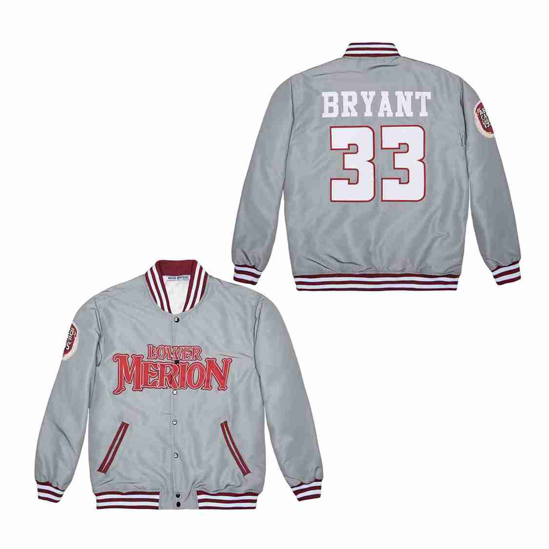 #33 KOBE BRYANT LOWER MERION SATIN JACKET1 MCDONALDS ALL AME #33 KOBE BRYANT LOWER MERION SATIN JACKET1 MCDONALDS ALL AME