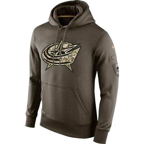 Columbus Blue Jackets Nike Salute To Service NHL Hoodie