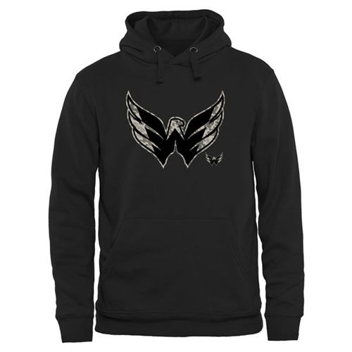 Washington Capitals Black Rink Warrior Pullover Hoodie