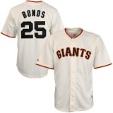San Francisco Giants 25 Barry Bonds Natu White 