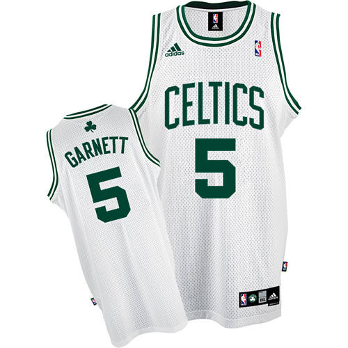 Boston Celtics 5 Kevin Garnett Home Jersey