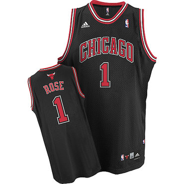 Chicago Bulls 1 Derek Rose Swingman Black