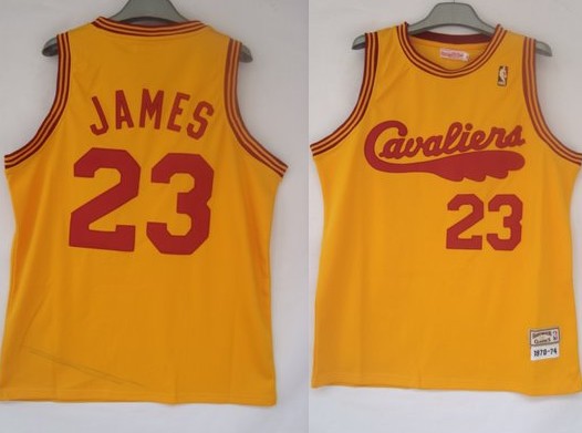 Cleveland Cavaliers 23 Lebron James Orange