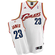 Cleveland Cavaliers 23 LeBron James Swingman Home White
