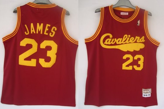 Cleveland Cavaliers 23 Lebron James Red