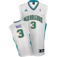 New Orleans Hornets #3 Chris Paul Swingman white jersey