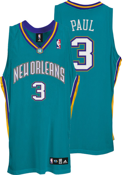 New Orleans Hornets #3 Chris Paul Authentic Road
