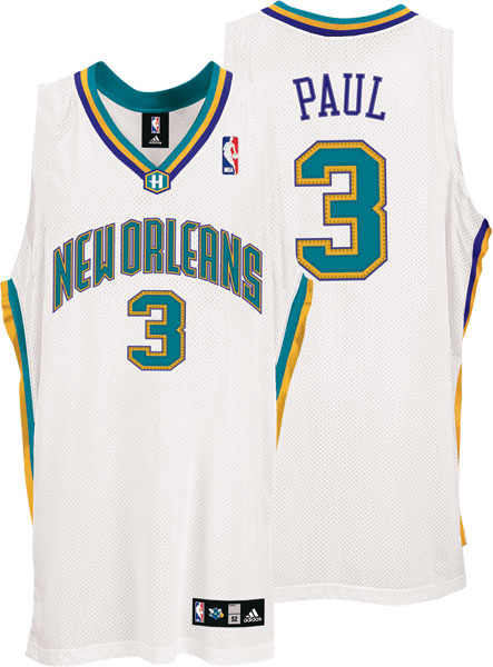 New Orleans Hornets #3 Chris Paul Authentic white jersey