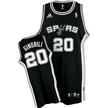 San Antonio Spurs #20 Manu Ginobili Swingman Road Jersey black