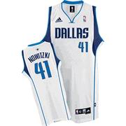 Dallas Mavericks Dirk Nowitzki Swingman #41 Home Jerse White