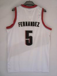 Portland Trail Blazers Fernandez #5 white jersey