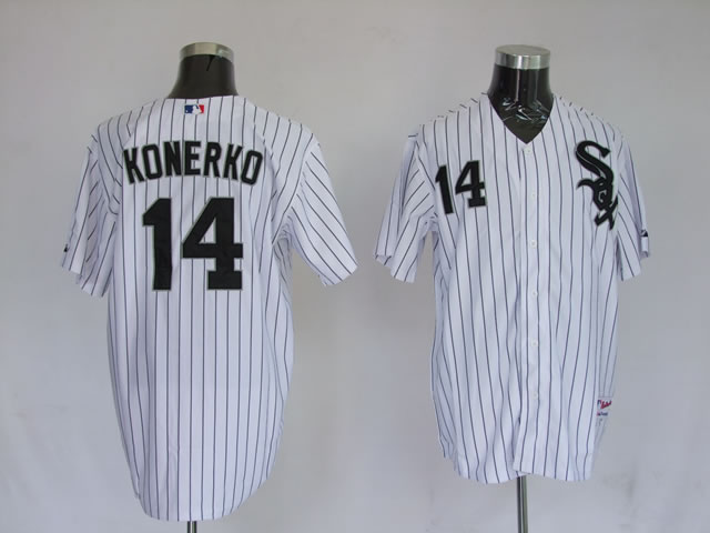 MLB Jerseys Chicago White Sox 14 Paul Konerko Pinstripe