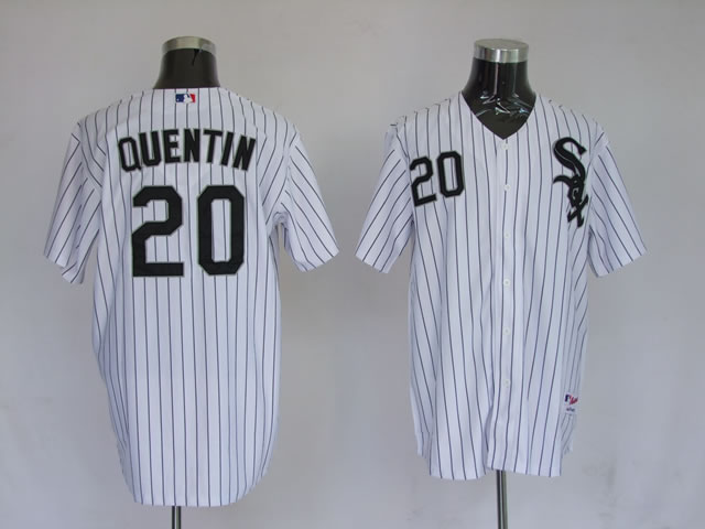 MLB Jerseys Chicago White Sox 20 Carlos Quentin Pinstripe