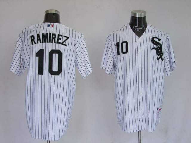 MLB Jerseys Chicago White Sox 10 Alexei Ramirez Pinstripe