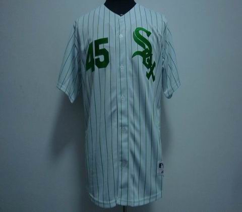 Chicago White Sox 45 JENKS White Green strip