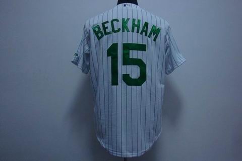 Chicago White Sox 15 beckham White(Green strip)