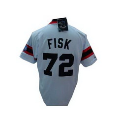 Jerseys Chicago White Sox 72 FISK White