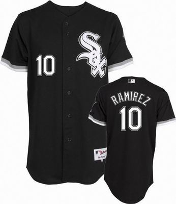 Chicago White Sox Alexei Ramirez 10 Black