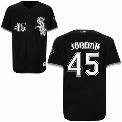Jerseys Chicago White Sox 45 Jordan  Black