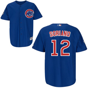 Chicago Cubs 12 Alfonso Soriano Blue