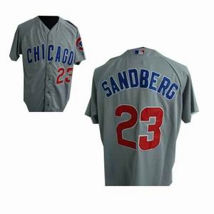 Jerseys Chicago Cubs 23 Sandberg Grey