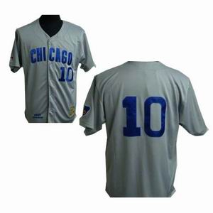 Jerseys Chicago Cubs 10 SANTO Grey