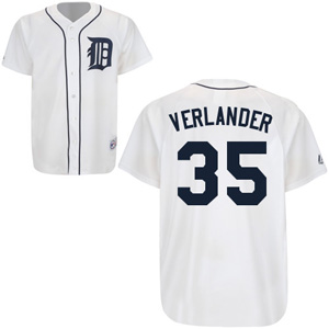 Detroit Tigers 35 J Verlander White Home