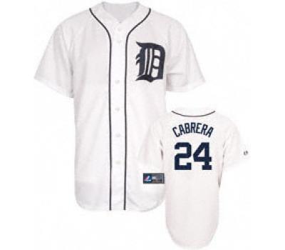 Detroit Tigers 24 Miguel Cabrera White 