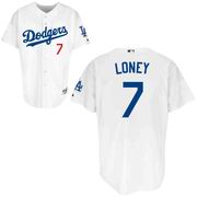 Los Angeles Dodgers James Loney 7 Home Jersey White