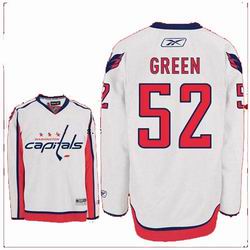 Jerseys Washington Capitals 52 GREEN White