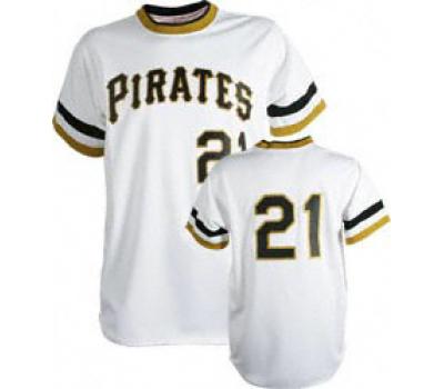Pittsburgh Pirates 21 Clemente Mitchell Ness white Wholesale