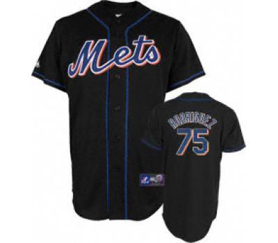 New York Mets Francisco Rodriguez Jersey 75 black 2009 Inau