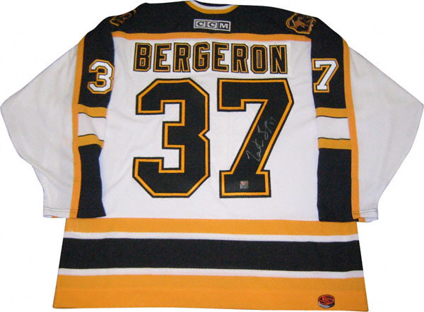 NHL Boston Bruins #37 Bergeron White Jersey