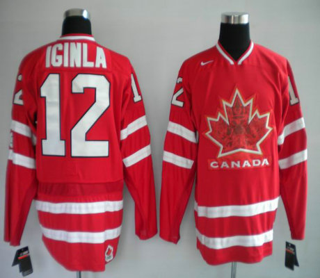 Canada Olympic #12 Iginla Red Jerseys Canada Olympic #12 Iginla Red Jerseys