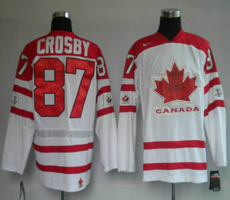 Canada Olympic #87 Sidney Crosby White Jerseys Canada Olympic #87 Sidney Crosby White Jerseys