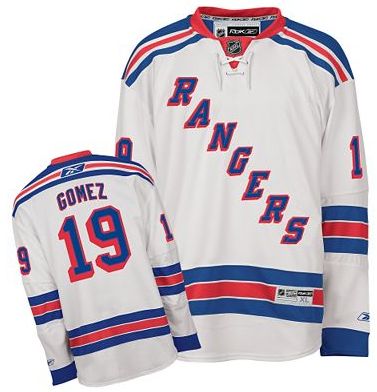 NHL New York Rangers #19 Scott Gomez White Road Jersey