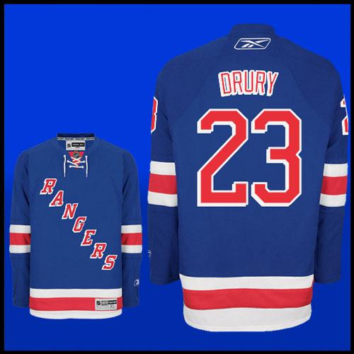 NHL New York Rangers #23 Chris Drury Blue Home Jersey