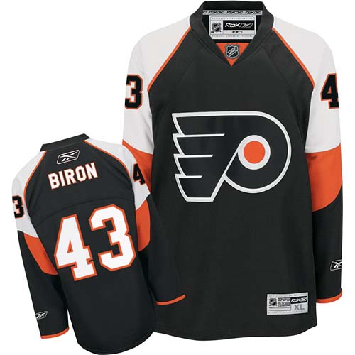 NHL Philadelphia Flyers #43 Martin Biron Premier Home Jersey