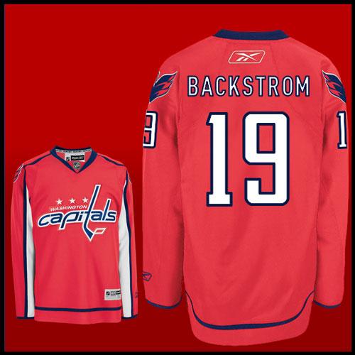 NHL Washington Capitals #19 Nicklas Backstrom Red Jersey