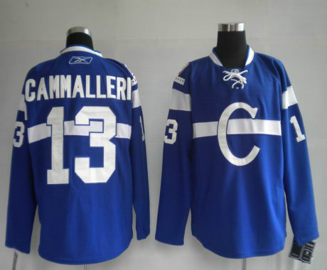 Montreal Canadiens #13 CAMMALLERI blue NHL Jerseys