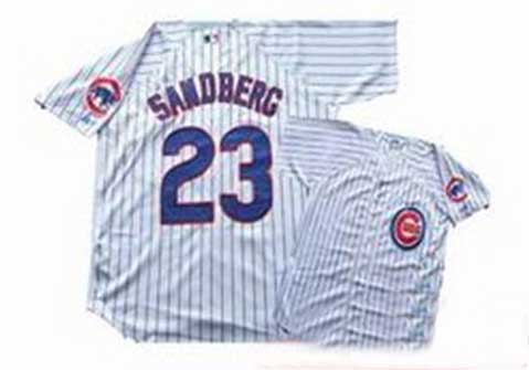 MLB Majestic Chicago Cubs 23 Sandberg White Baseball Jersey
