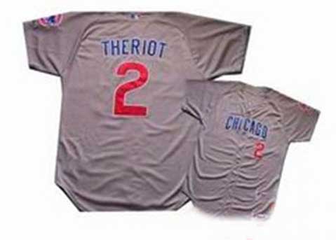 MLB Chicago Cubs Ryan Theriot 2 Grey Jersey