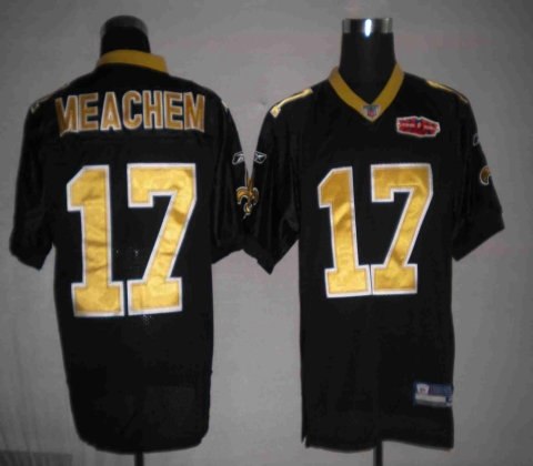 2010 superbowl nfl jerseys new orleans saints 17 meachem black