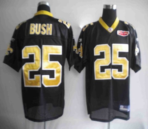 2010 superbowl nfl jerseys new orleans saints 25 reggie bush black