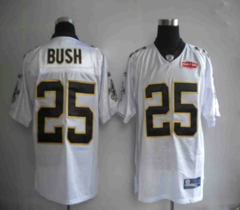 2010 superbowl nfl jerseys new orleans saints 25 reggie bush white