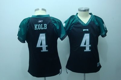 2010 women field flirt fashion jerseys philadelphia eagles 4 kolb black