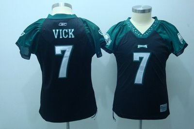 2010 women field flirt fashion jerseys philadelphia eagles 7 vick jerseys black