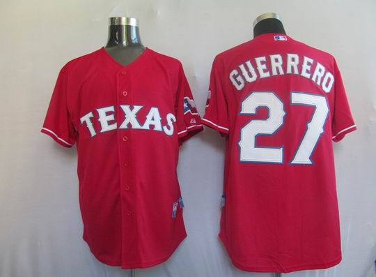 Texas Rangers 27 Guerrero red Jerseys