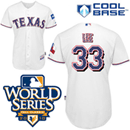 Texas Rangers 33 lee white jerseys 2010 WS patch